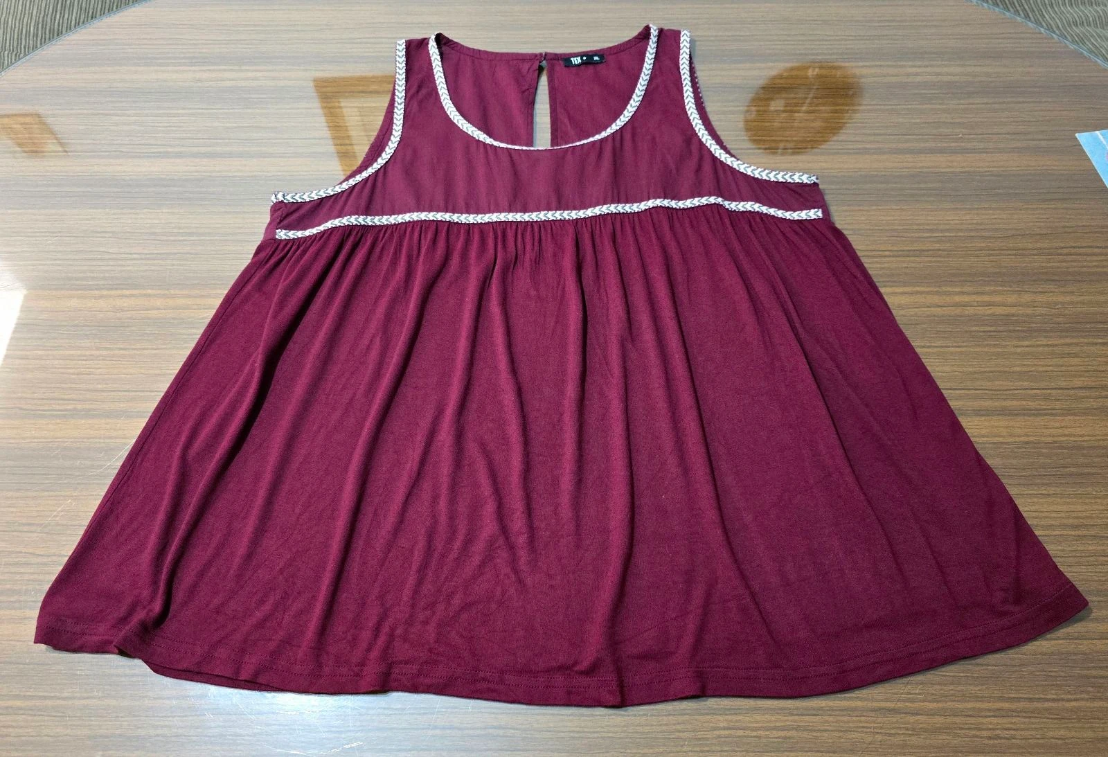 Blusa color burdeos talla XL – photo 2